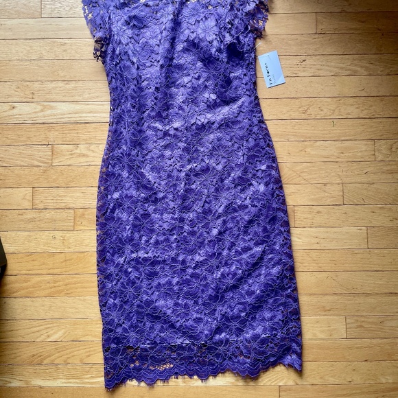 Brand New Beautiful Enfocus Studio Lavender Lace Dress - Picture 9 of 12